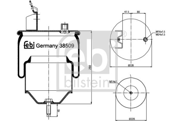 Febi Bilstein Φούσκα, Πνευματική Ανάρτηση - 38509