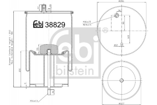Febi Bilstein Φούσκα, Πνευματική Ανάρτηση - 38829 Febi Bilstein Φούσκα, Πνευματική Ανάρτηση - 38829