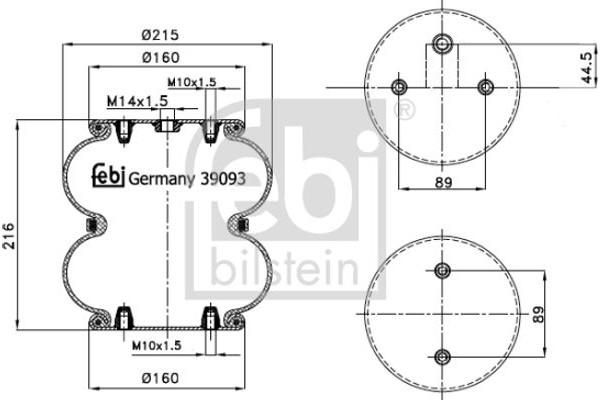 Febi Bilstein Φούσκα, Πνευματική Ανάρτηση - 39093