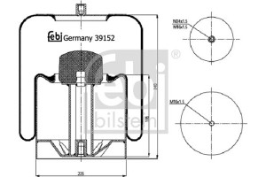 Febi Bilstein Φούσκα, Πνευματική Ανάρτηση - 39152
