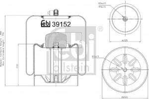 Febi Bilstein Φούσκα, Πνευματική Ανάρτηση - 39152