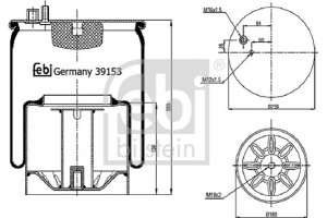 Febi Bilstein Φούσκα, Πνευματική Ανάρτηση - 39153