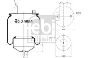 Febi Bilstein Φούσκα, Πνευματική Ανάρτηση - 39855