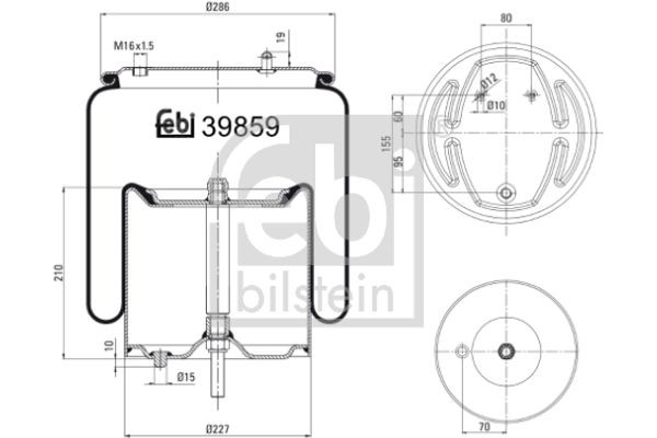 Febi Bilstein Φούσκα, Πνευματική Ανάρτηση - 39859