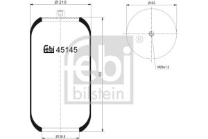 Febi Bilstein Φούσκα, Πνευματική Ανάρτηση - 45145