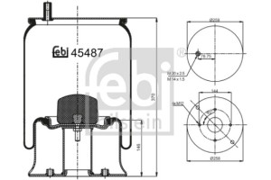 Febi Bilstein Φούσκα, Πνευματική Ανάρτηση - 45487
