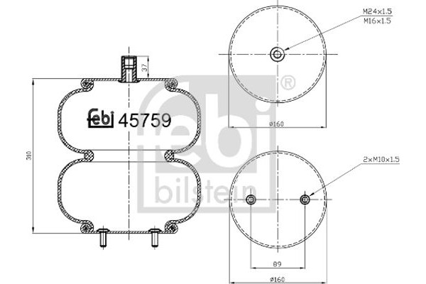 Febi Bilstein Φούσκα, Πνευματική Ανάρτηση - 45759