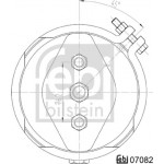 Febi Bilstein Φυσούνα Φρένων Με Μεμβράνη - 07082