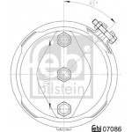 Febi Bilstein Φυσούνα Φρένων Με Μεμβράνη - 07086