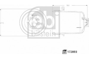 Febi Bilstein Καπάκι, Θήκη Του Φίλτρου Λαδιού - 172893