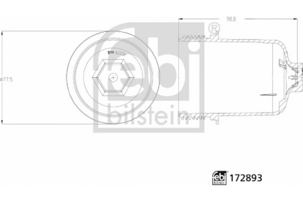 Febi Bilstein Καπάκι, Θήκη Του Φίλτρου Λαδιού - 172893