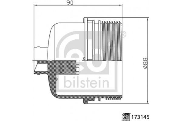 Febi Bilstein Καπάκι, Θήκη Του Φίλτρου Λαδιού - 173145