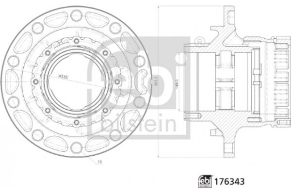 Febi Bilstein Πλήμνη Τροχού - 176343