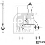 Febi Bilstein Ψαλίδι, Ανάρτηση Τροχών - 174202