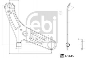 Febi Bilstein Ψαλίδι, Ανάρτηση Τροχών - 175615
