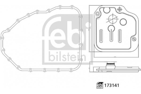 Febi Bilstein Σετ Φίλτρων Υδραυλικού συστήματος, αυτόμ. Κιβώτιο Ταχυτήτων - 173141