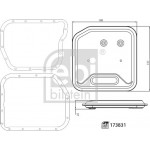 Febi Bilstein Σετ Φίλτρων Υδραυλικού συστήματος, αυτόμ. Κιβώτιο Ταχυτήτων - 173831