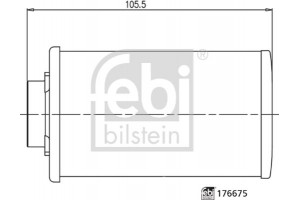 Febi Bilstein Υδραυλ. φίλτρο, αυτόμ. κιβ. ταχυτ. - 176675