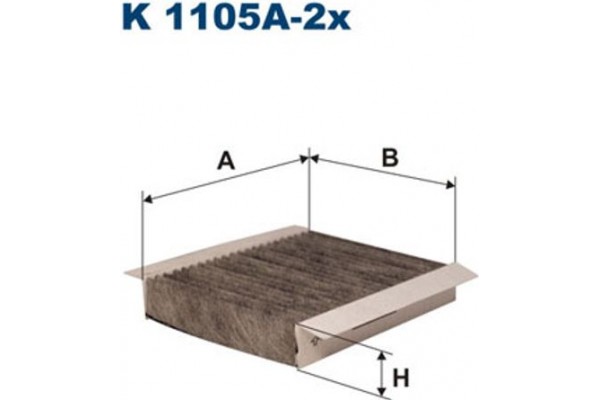 Filtron Φίλτρο, Αέρας Εσωτερικού Χώρου - K 1105A-2x