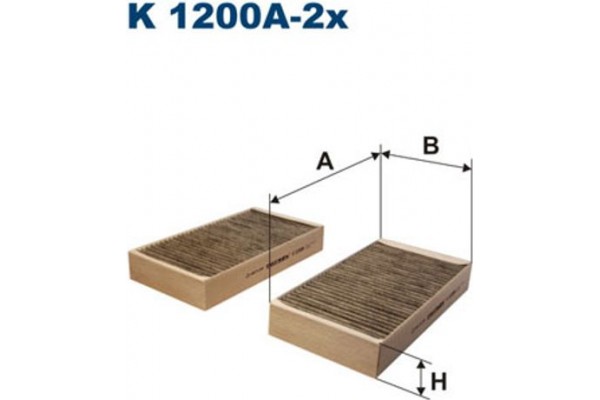 Filtron Φίλτρο, Αέρας Εσωτερικού Χώρου - K 1200A-2x