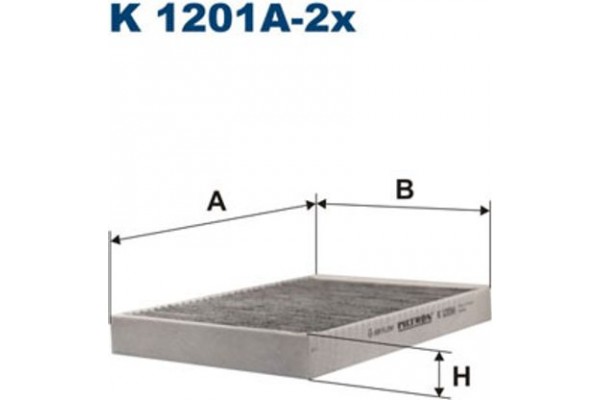 Filtron Φίλτρο, Αέρας Εσωτερικού Χώρου - K 1201A-2x