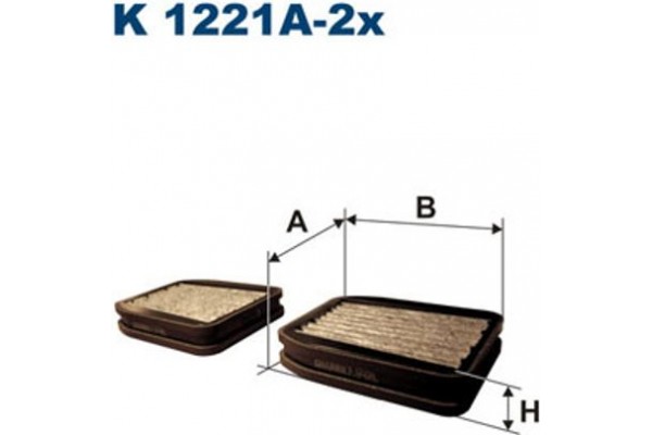 Filtron Φίλτρο, Αέρας Εσωτερικού Χώρου - K 1221A-2x