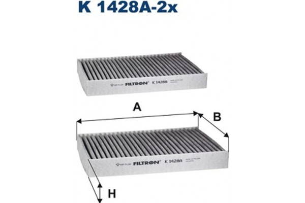 Filtron Φίλτρο, Αέρας Εσωτερικού Χώρου - K 1428A-2x