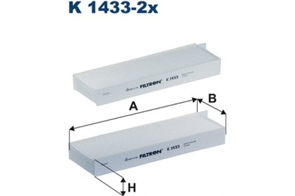 Filtron Φίλτρο, Αέρας Εσωτερικού Χώρου - K 1433-2x