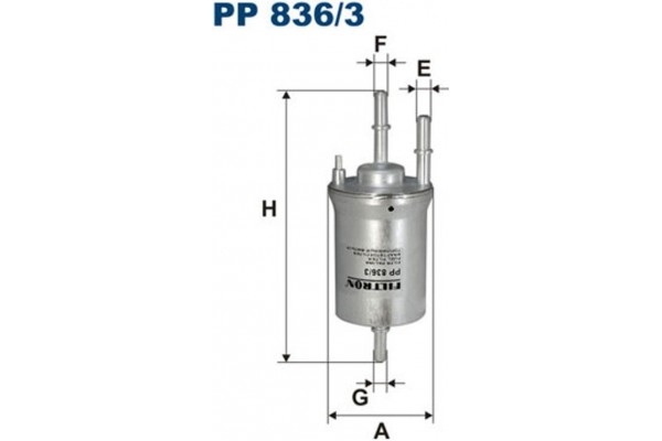 Filtron Φίλτρο Καυσίμου - Pp 836/3