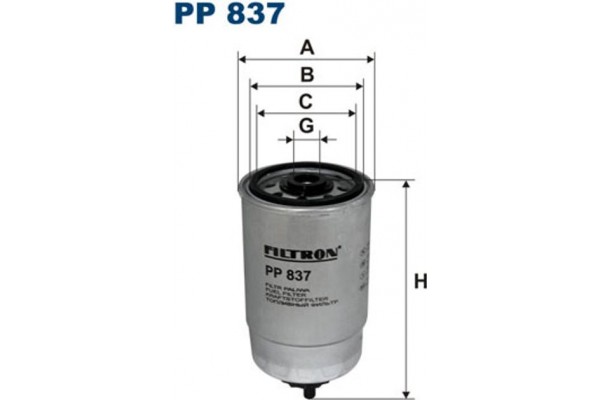 Filtron Φίλτρο Καυσίμου - Pp 837