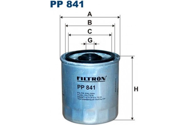 Filtron Φίλτρο Καυσίμου - Pp 841