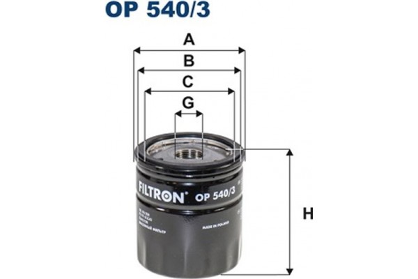 Filtron Φίλτρο Λαδιού - Op 540/3