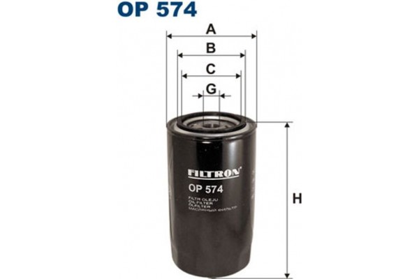 Filtron Φίλτρο Λαδιού - Op 574