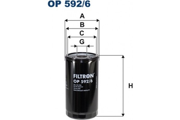 Filtron Φίλτρο Λαδιού - Op 592/6