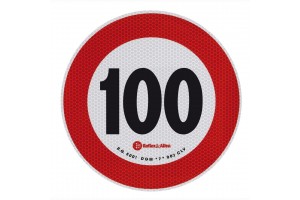 Σημα Ταχυτητας Χιλιομετρων 100km/h Αυτοκολλητο