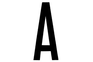 Lampa Αυτοκόλλητο Γράμμα Αυτοκινήτου "A" 8 x 3.5cm σε Μαύρο Χρώμα