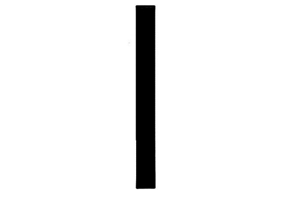 Lampa Αυτοκόλλητο Γράμμα Αυτοκινήτου "I" 8 x 3.5cm σε Μαύρο Χρώμα