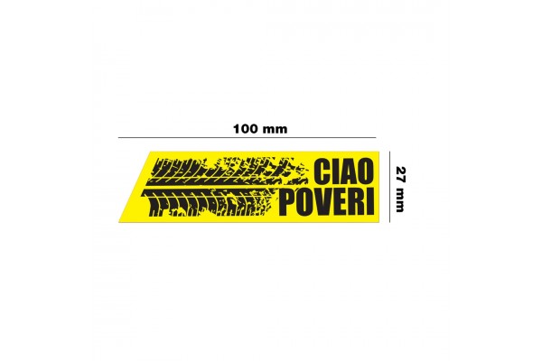 Simoni Racing Ciao Poveri 100x27mm