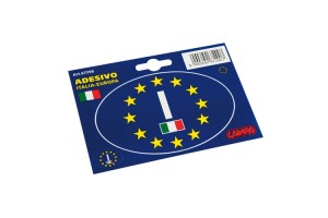 Lampa Αυτοκόλλητη Ιταλική Σημαία Αυτοκινήτου με Σήμα Ευρώπης