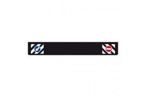 Λασπωτηρας Φορτηγου Μαυρος 240x35cm Με Ενδειξη Προσπερασης 1ΤΕΜ.