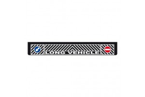 Λασπωτηρας Φορτηγου Μαυρος 240x35cm Με Ενδειξη Long Vehicle + Προσπερασης 1ΤΕΜ.