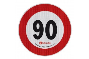 Σημα Ταχυτητας Χιλιομετρων 90km/h Αυτοκολλητο
