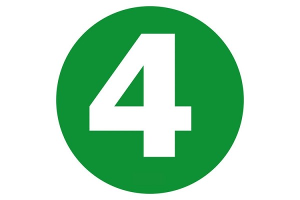 Lampa Αυτοκόλλητος Αριθμός Αυτοκινήτου Euro 4 σε Πράσινο Χρώμα