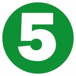Lampa Αυτοκόλλητος Αριθμός Αυτοκινήτου Euro 5 σε Πράσινο Χρώμα