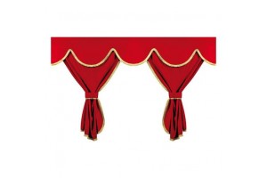 Lampa Σετ Κουρτίνες Νταλίκας Privilege Standard Κόκκινο 8Τμχ