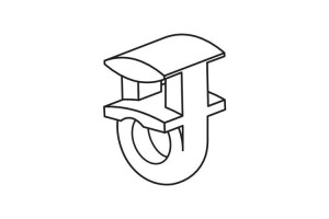 Lampa Γαντζάκια Κουρτίνας Φορτηγού G-8 500Τεμ