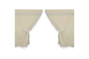 Lampa Κουρτινάκια Σετ Κουρτίνες Νταλίκας Premier Κρεμ (cream) 9Τεμ
