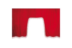 Lampa Eskimo Σετ Κουρτινάκια Νταλίκας Κόκκινο 6τμχ