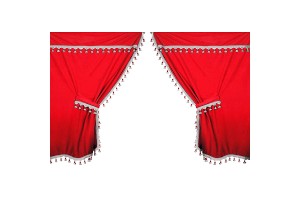 Σετ ΚΟΥΡΤΙΝΑΚΙΑ-ΣΚΙΑΣΤΡΑ Φορτηγου Premie Κοκκινο