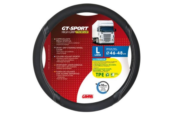 Lampa GT-Sport TPE Black/Silver 46-48cm